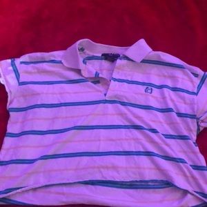 Cambridge Classics raw hem crop top